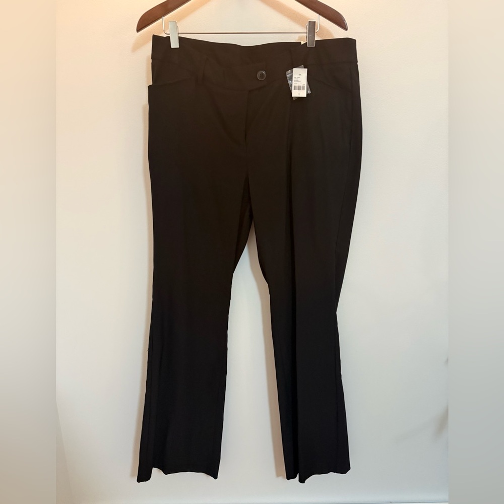 Black Bootcut Slacks
